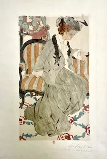 Maud Hunt Squire. "Woman on a Sofa, München," 1903. INHA