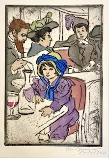 Maud Squire, Dimanche au Café, INHA collection