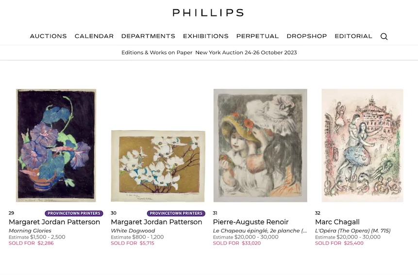 Phillips New York Auction, 2023