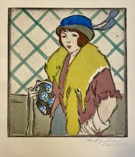 Maud Squire. "Renard orange," engraving, c. 1912. INHA