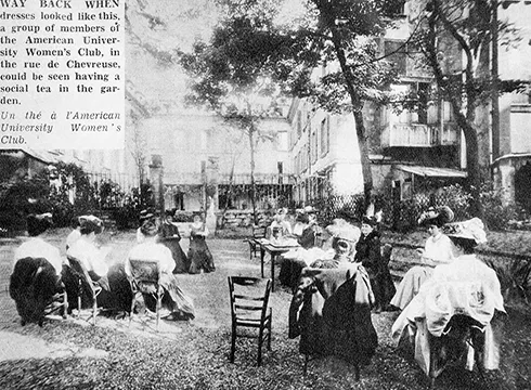 Tea in the Club's gardens
