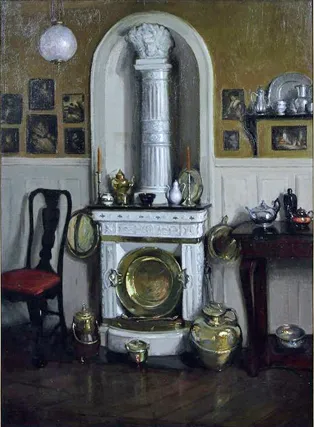 Frances Quarles Thomason, "La Cheminée Blanche," ca. 1908, oil on canvas. 1stDibs. 