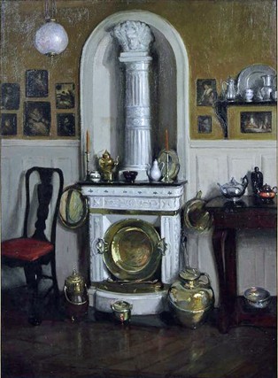 Frances Quarles Thomason, "La Cheminée Blanche," ca. 1908, oil on canvas. 1stDibs. 