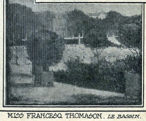 Frances Thomason, “Le Bassin,” painting reprinted in the New York Herald European edition, February 26, 1911, p. 20 Frances Thomason, “Le Bassin,” painting reprinted in the New York Herald European edition, February 26, 1911, p. 20
