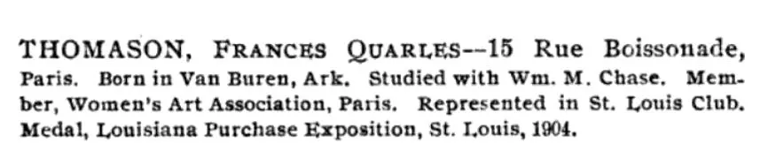 Catalogue of the ... Annual Exhibition of American Oil Paintings, Art Institute of Chicago, ca. 1905, pg. 59