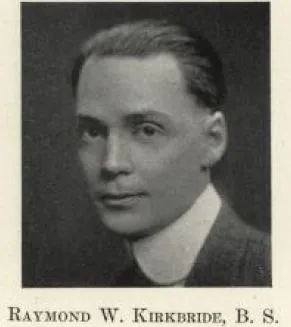 Young professor Raymond W. Kirkbride