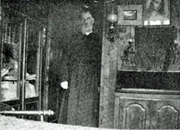 Rev. Van Winkle in the St. Luke's Chapel Priest's Study, 1904