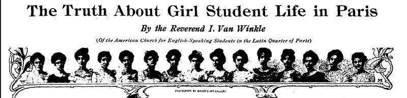 Rev. Van Winkle's defense of American girl students, June 1903