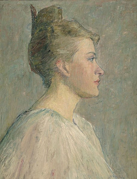 "A Profile" Mary Rogers Williams, c. 1895, oil on canvas, private collection (Wikimedia Commons) "A Profile" Mary Rogers Williams, c. 1895, oil on canvas, private collection (Wikimedia Commons)