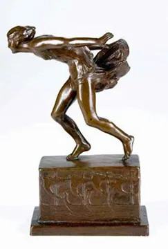 Alice Morgan Wright, "Offshore Wind," n.d., bronze. Photograph retrieved from askART.