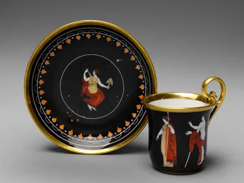 Dagoty, cup and saucer, hard paste porcelain. The Metropolitan Museum of Art, Provenance: Reverend Duane Pell