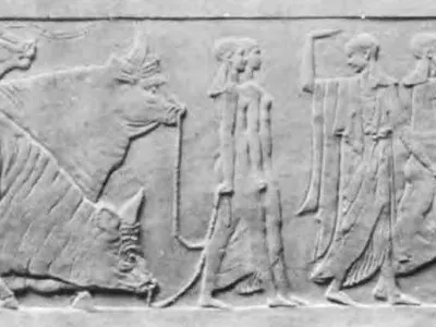 Lucy Ripley Perkins, detail from a garden pottery, n.d. Retrieved from Merrick, 14