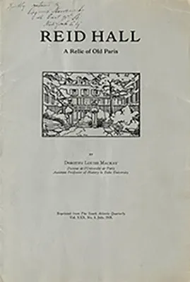 Cover of the reprint of Mackay's article, with a blockprint by Esther Dumas.