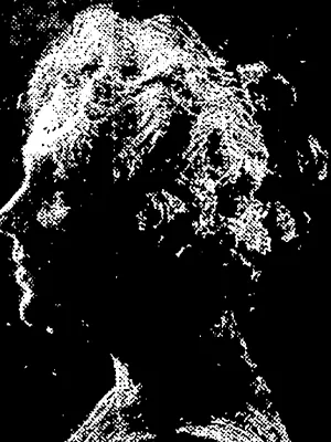 Kate Edward's portrait of Mrs. V. S. Rose Berry, c. 1922, white pastel. Retrieved from the Atlanta Constitution, January 22, 1922, C4.