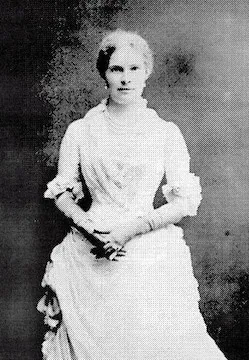 Elisabeth Mills Reid in her confirmation dress
