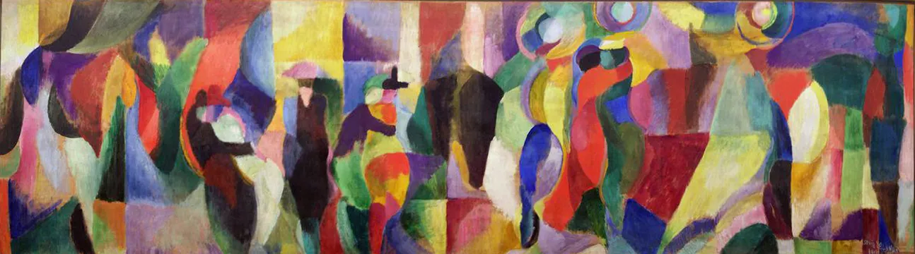 Sonia Delaunay, "Le Bal Bullier," 1913, oil on canvas. (WikiArt)